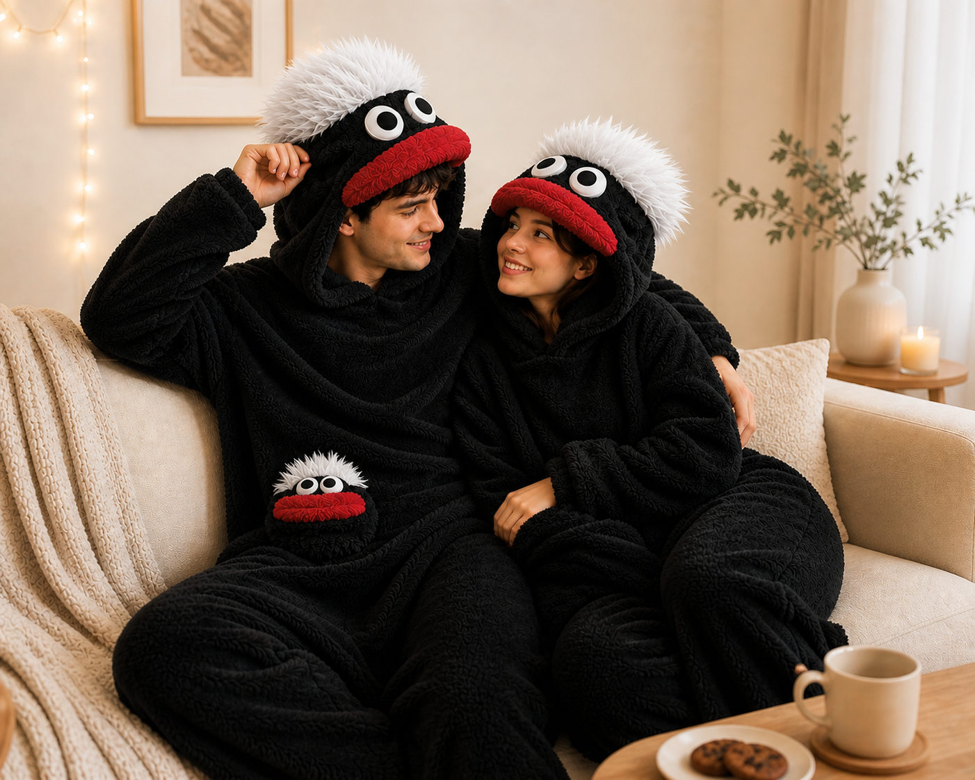 Cookies Monsters™ Fluffy Matching Pajamas